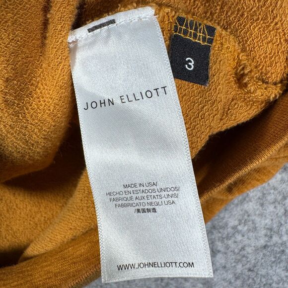 John Elliott Sweatshirt Womens Size 3 Orange Gold Crewneck Pullover Long Sleeve - Picture 7 of 10